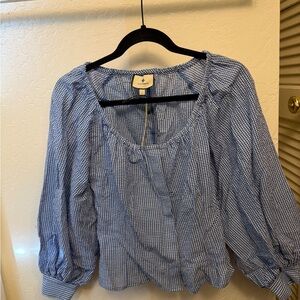 Tuckernuck Blue Gingham Blouse